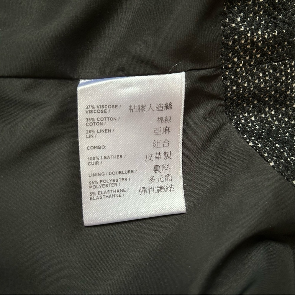 Judith & Charles Linen Blend Sleeveless Midi Dress with Leather Size 10 - Picture 14 of 17